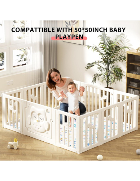 Alfombra de Juego Plegable IBVIVIC 127x127 cm Arcoíris Antideslizante Alfombra de Juego Plegable IBVIVIC 127x127 cm Arcoíris Antideslizante