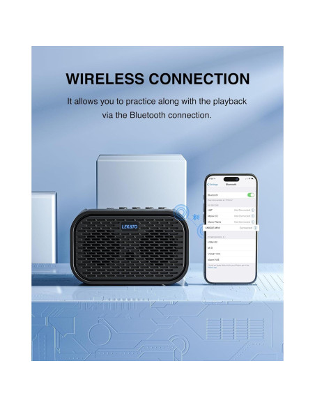 Amplificador de guitarra eléctrica LEKATO 10W Bluetooth portátil Amplificador de guitarra eléctrica LEKATO 10W Bluetooth portátil