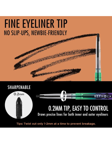 Eyeliner en Gel Negro BEPHOLAN a Prueba de Agua 4.5g