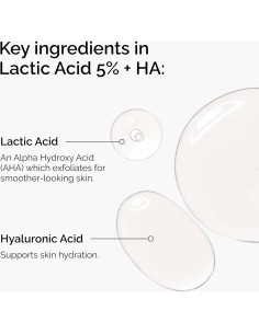 El Ordinario Ácido Láctico 5% + Ácido Hialurónico 2% 30ml 2
