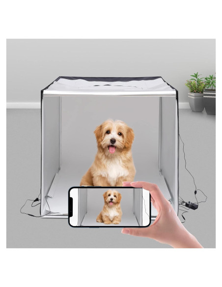 Caja de Luz Fotográfica Profesional TYsooku 1x1m LED 5500K Caja de Luz Fotográfica Profesional TYsooku 1x1m LED 5500K