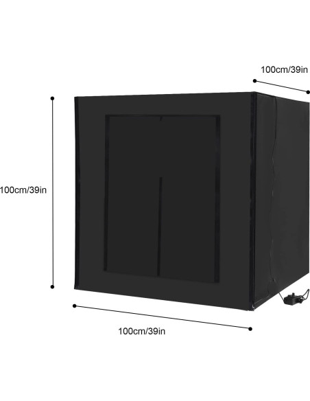 Caja de Luz Fotográfica Profesional TYsooku 1x1m LED 5500K Caja de Luz Fotográfica Profesional TYsooku 1x1m LED 5500K