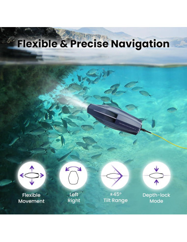 Drone Submarino Chasing Dory 1080p HD Control APP 15m