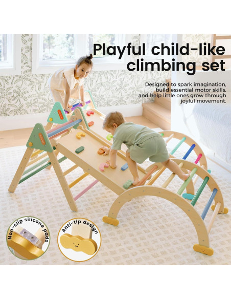 Conjunto de Escalada Montessori Tiny Land 7 en 1 Plegable Conjunto de Escalada Montessori Tiny Land 7 en 1 Plegable