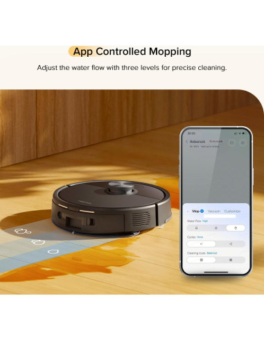 Aspiradora Robot Roborock Q7 M5 Negra con Mopa Microfibra