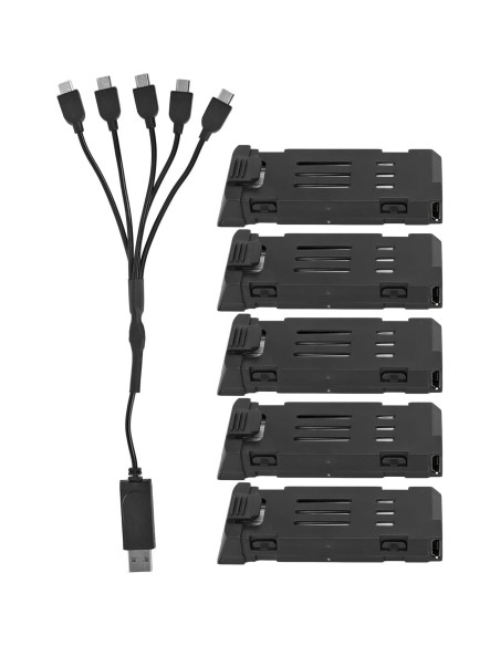 Batería de Litio 3.7V 1200mAh + Cable de Carga 5 en 1 VBESTLIFE Batería de Litio 3.7V 1200mAh + Cable de Carga 5 en 1 VBESTLIFE