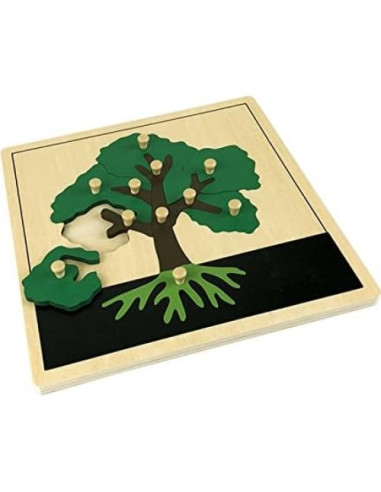 Rompecabezas de Botánica Montessori Elite - 24x24 cm