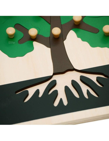 Rompecabezas de Botánica Montessori Elite - 24x24 cm
