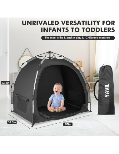 Cubierta Blackout YAVIL para Cuna Plegable 145x95 cm