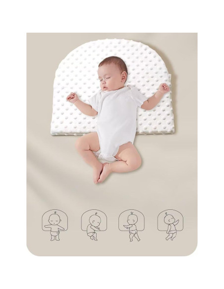 Almohada en Cuña Ergonómica para Recién Nacidos Genérico 38x32cm Almohada en Cuña Ergonómica para Recién Nacidos Genérico 38x32cm