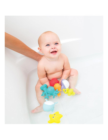 Juguetes de Baño Acuáticos Infantino - 8 Amigos del Mar