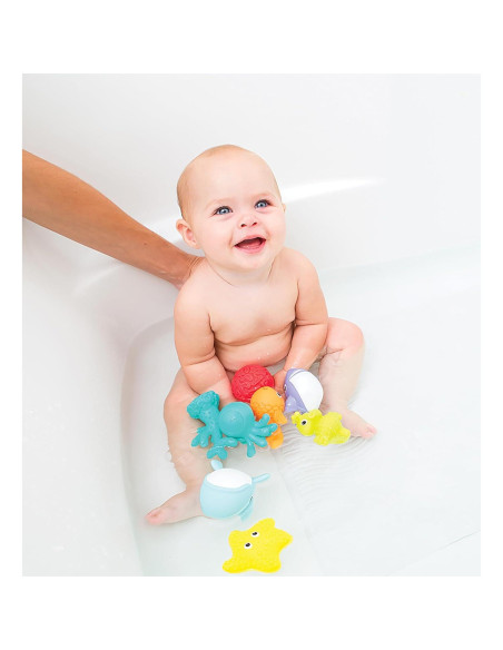 Juguetes de Baño Acuáticos Infantino - 8 Amigos del Mar Juguetes de Baño Acuáticos Infantino - 8 Amigos del Mar