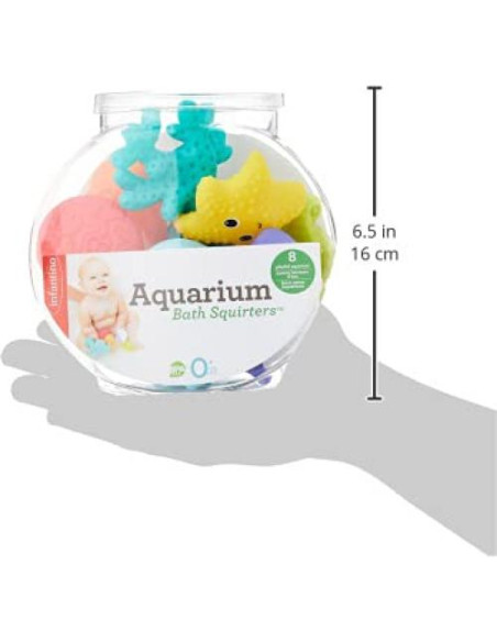 Juguetes de Baño Acuáticos Infantino - 8 Amigos del Mar Juguetes de Baño Acuáticos Infantino - 8 Amigos del Mar