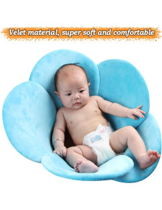 Almohadilla de Baño para Bebés KAKIBLIN Flor Azul 76x76 cm 2
