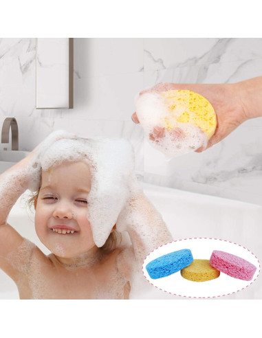 Esponja de Baño Natural Sevi Baby para Bebés - Biodegradable y Suave