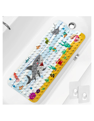Alfombra de Baño Antideslizante PRATIQUE 100x40 cm Tiburón
