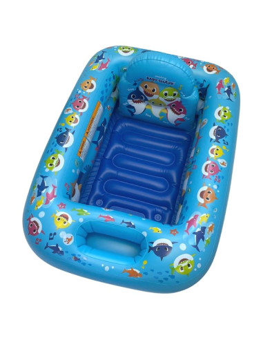 Bañera Inflable Baby Shark - Bañera para Bebés Segura y Práctica