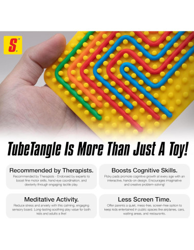 Fidget Pad Spintek Toys - Tablero Sensorial Antiestrés 17.8x12.7cm