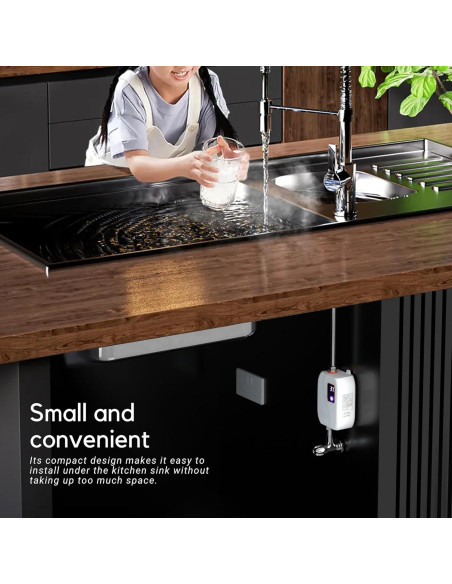 Calentador de Agua Instantáneo Eléctrico Genérico 3000W 110V Calentador de Agua Instantáneo Eléctrico Genérico 3000W 110V