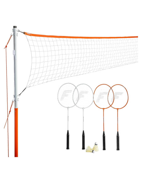 Conjunto de Bádminton Franklin Sports - 4 Raquetas + Red Portátil Conjunto de Bádminton Franklin Sports - 4 Raquetas + Red Portátil