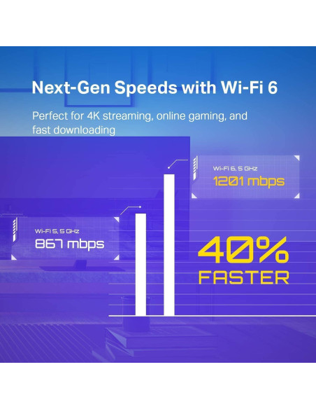 Enrutador TP-Link Archer AX20 AX1800 Wi-Fi 6 Doble Banda Enrutador TP-Link Archer AX20 AX1800 Wi-Fi 6 Doble Banda