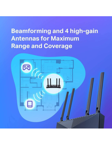Enrutador TP-Link Archer AX20 AX1800 Wi-Fi 6 Doble Banda