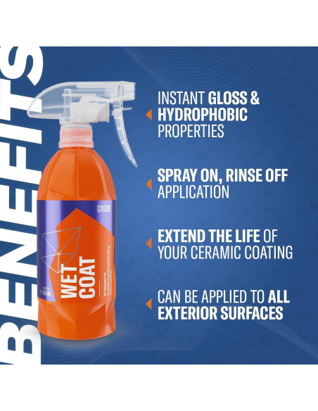 GYEON Wet Coat 500ml - Spray Hidrofóbico para Autos GYEON Wet Coat 500ml - Spray Hidrofóbico para Autos