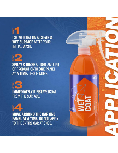 GYEON Wet Coat 500ml - Spray Hidrofóbico para Autos GYEON Wet Coat 500ml - Spray Hidrofóbico para Autos
