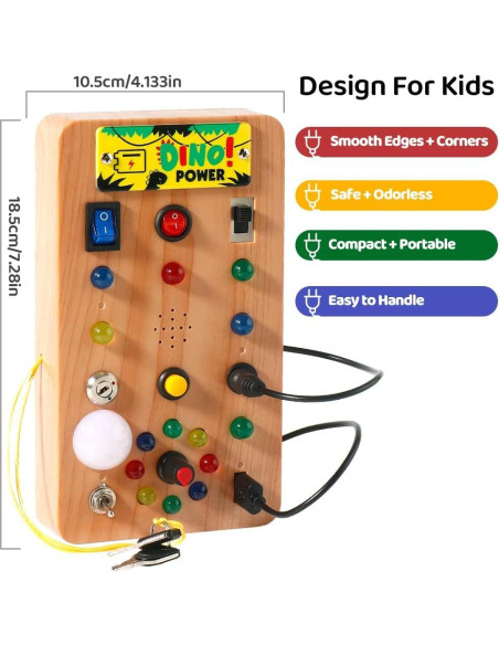 Tablero Ocupado Montessori SZJMAO para Niños 1-3 Años LED Tablero Ocupado Montessori SZJMAO para Niños 1-3 Años LED