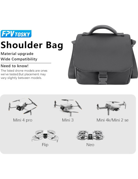 Bolsa de Hombro FPVtosky para DJI Mini 4 Pro y 3 Pro Bolsa de Hombro FPVtosky para DJI Mini 4 Pro y 3 Pro
