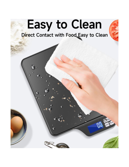Escala de Cocina KUBEI 5kg Alta Precisión 0.1g Recargable USB Escala de Cocina KUBEI 5kg Alta Precisión 0.1g Recargable USB