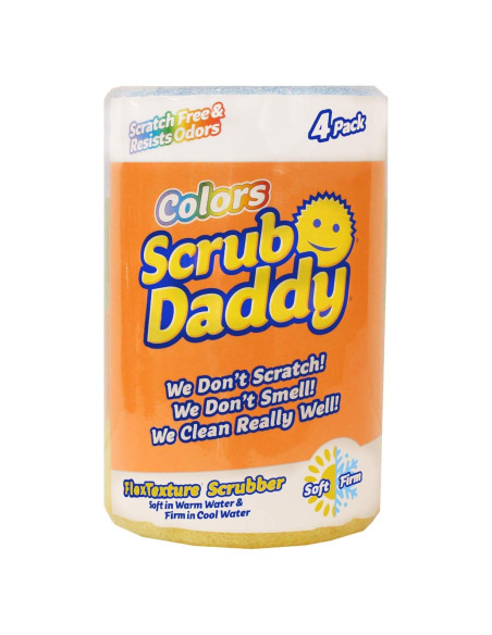 Esponjas de Limpieza Scrub Daddy Colores - Paquete de 4 Esponjas de Limpieza Scrub Daddy Colores - Paquete de 4