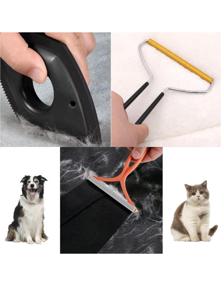 Removedor de Pelo de Mascota SIUYUWK - Paquete de 4 Reutilizables Removedor de Pelo de Mascota SIUYUWK - Paquete de 4 Reutilizables