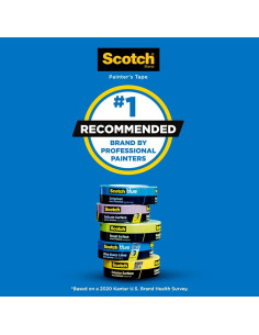 Cinta de Pintor ScotchBlue 3 Rollos 3.58 cm x 54.86 m Multi-Superficie 2