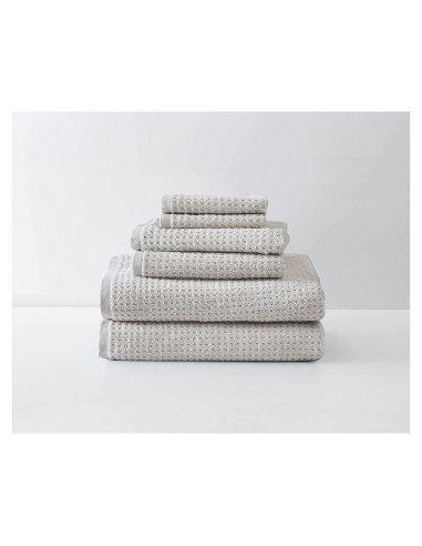 Juego de Toallas de Baño Tommy Bahama 6 Piezas Algodón Gris