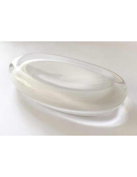 Plato de Jabón Umbra Gloss Blanco Acrílico Ovalado 15x10 cm Plato de Jabón Umbra Gloss Blanco Acrílico Ovalado 15x10 cm