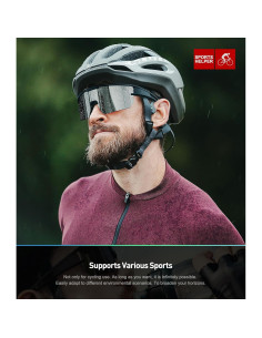 Gafas de Ciclismo Polarizadas YOZISS Cg9013b-g UV400 2