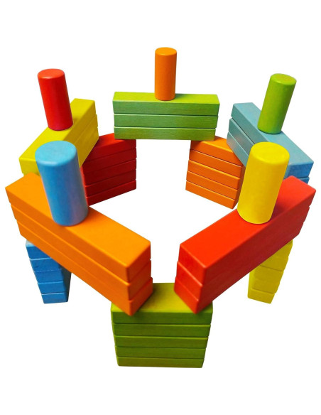 Juego de Bloques Magnéticos Magz Bricks 45 - 45 Piezas de Madera Juego de Bloques Magnéticos Magz Bricks 45 - 45 Piezas de Madera