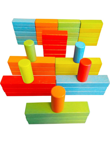 Juego de Bloques Magnéticos Magz Bricks 45 - 45 Piezas de Madera