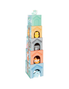 Torre de Apilamiento de Animales Pastel Small Foot - 10 Piezas 2