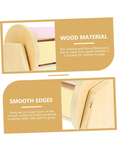 Tambor Textil Educativo de Madera BESTonZON 18x15x12 cm Tambor Textil Educativo de Madera BESTonZON 18x15x12 cm