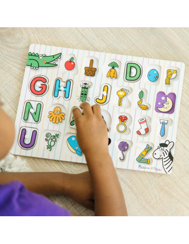 Rompecabezas de Letras de Madera Melissa & Doug - 26 Piezas