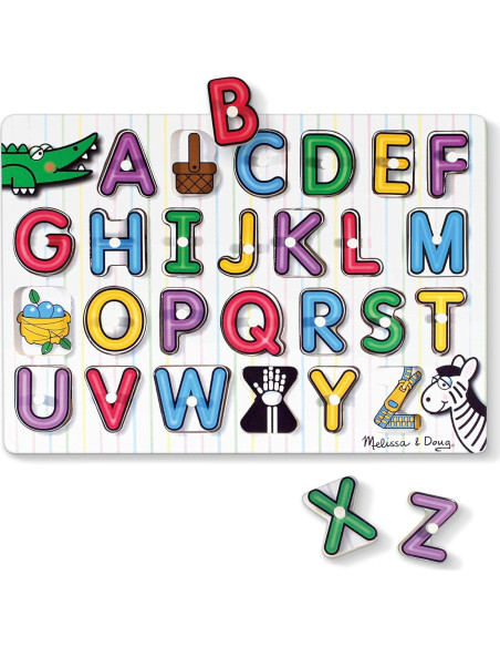 Rompecabezas de Letras de Madera Melissa & Doug - 26 Piezas