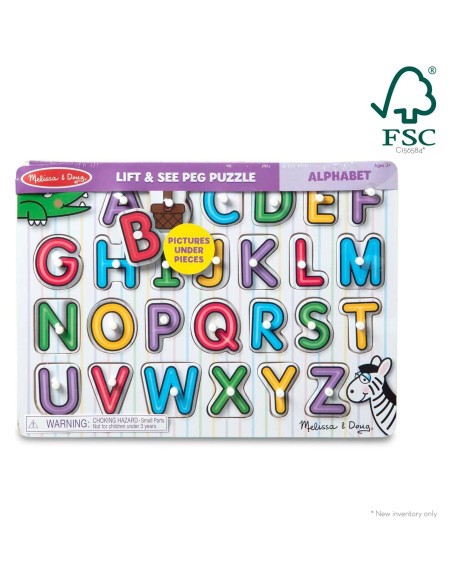 Rompecabezas de Letras de Madera Melissa & Doug - 26 Piezas