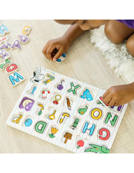 Rompecabezas de Letras de Madera Melissa & Doug - 26 Piezas