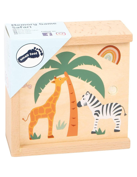 Juego de Memoria de Madera Safari Small Foot 14 Piezas Juego de Memoria de Madera Safari Small Foot 14 Piezas
