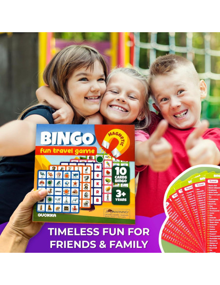 Juego de Bingo Magnético QUOKKA para Niños 3 a 8 Años Juego de Bingo Magnético QUOKKA para Niños 3 a 8 Años