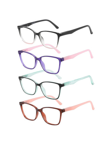 Gafas de Lectura Przene 4 Paquetes Anti Luz Azul 3.5x
