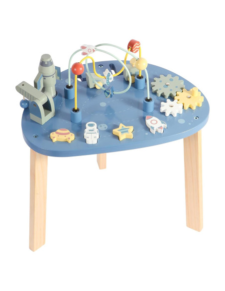 Mesa de Actividades de Madera Asweets 6 en 1 Tema Universo Mesa de Actividades de Madera Asweets 6 en 1 Tema Universo