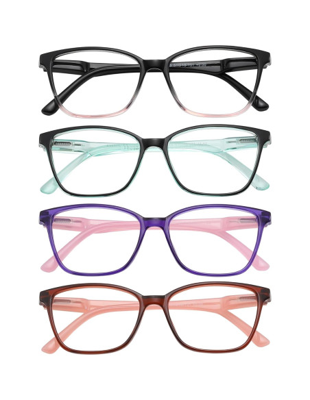 Gafas de Lectura Przene 4 Paquetes Anti Luz Azul 3.5x Gafas de Lectura Przene 4 Paquetes Anti Luz Azul 3.5x